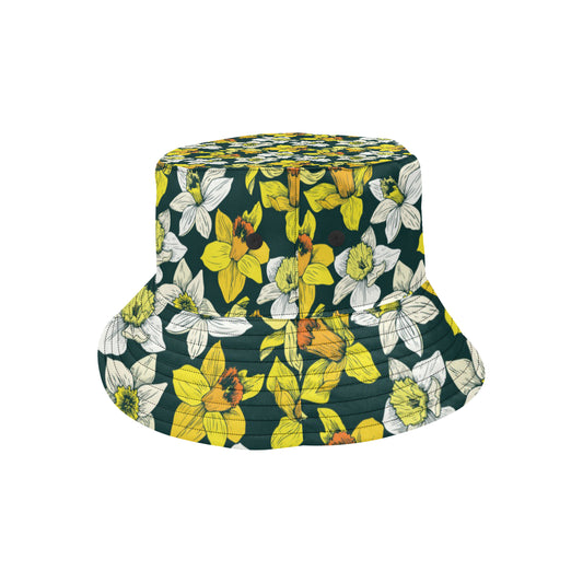 Daffodils Pattern Print Design DF02 Unisex Bucket Hat