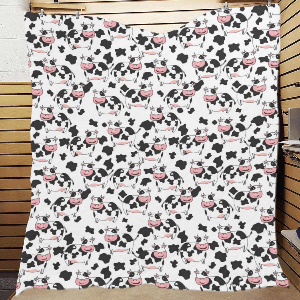 Cow Pattern Print Design 02 Premium Quilt