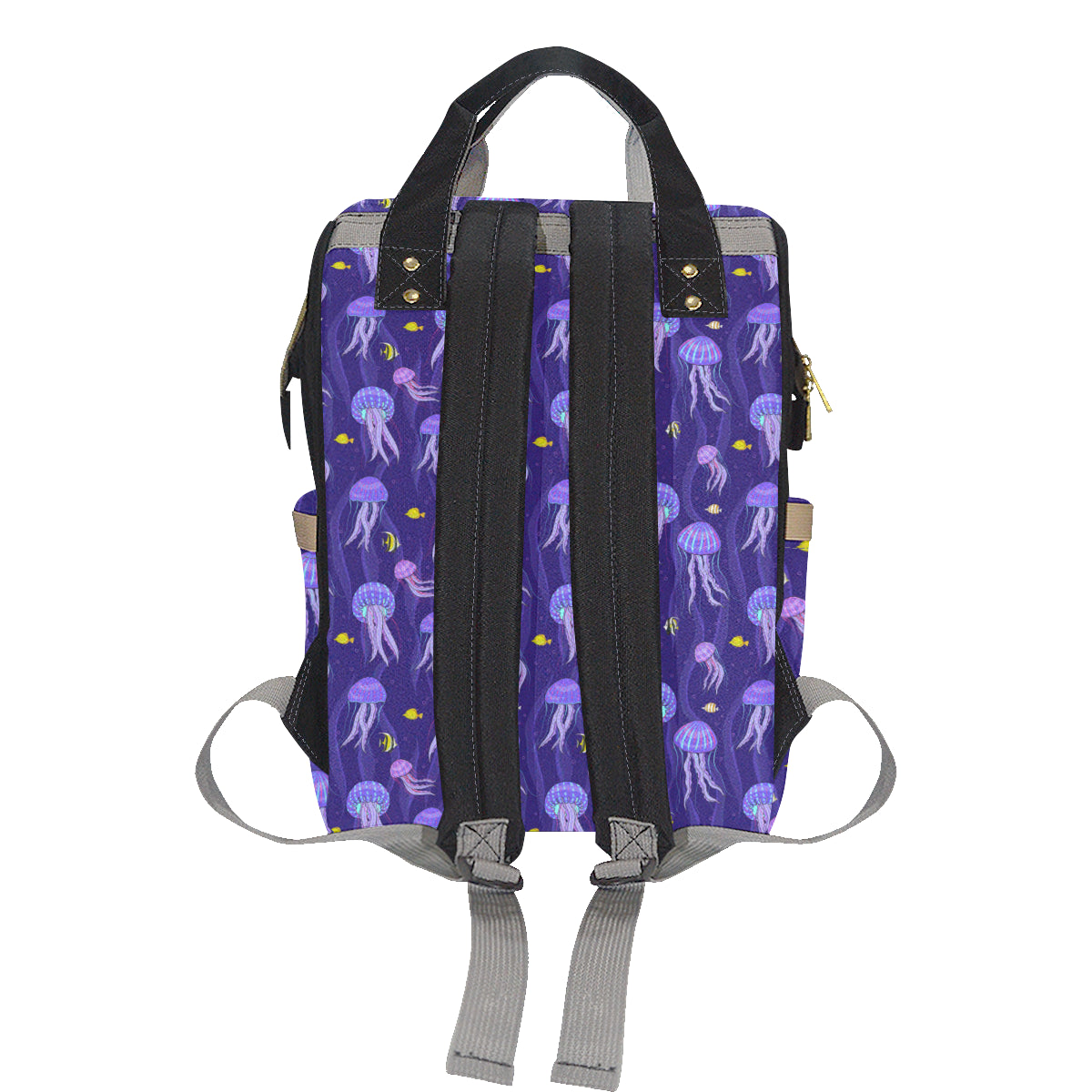 Jellyfish Style Print Diaper Bag Backpack
