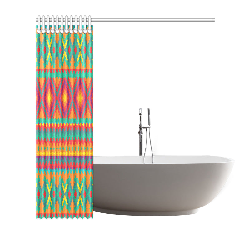 Mexican Pattern Print Design 04 Shower Curtain