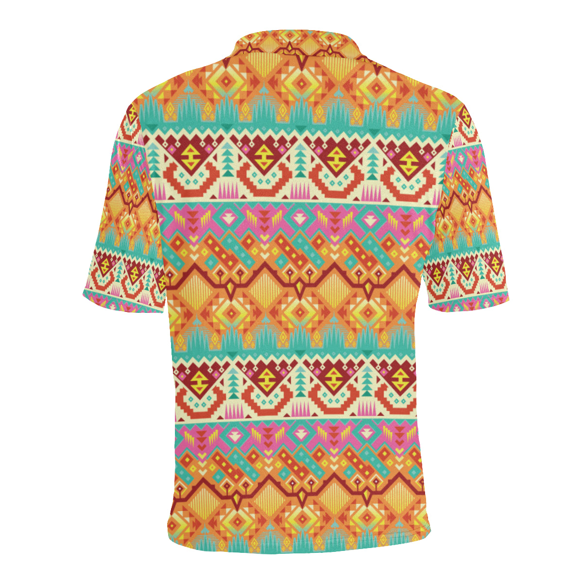 Aztec Pattern Print Design 03 Men Polo Shirt