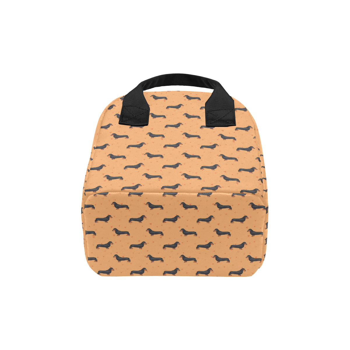 Dachshund Draw Print Pattern Insulated Lunch Bag