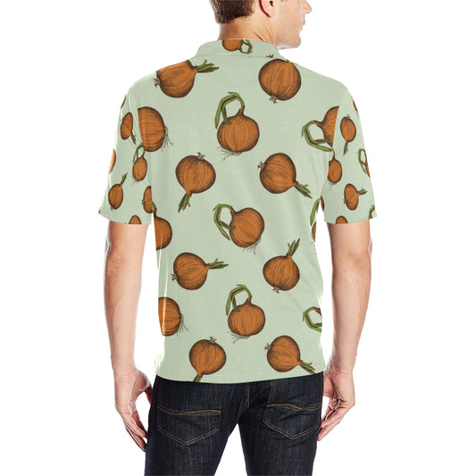 Onion Pattern Print Design A05 Men Polo Shirt