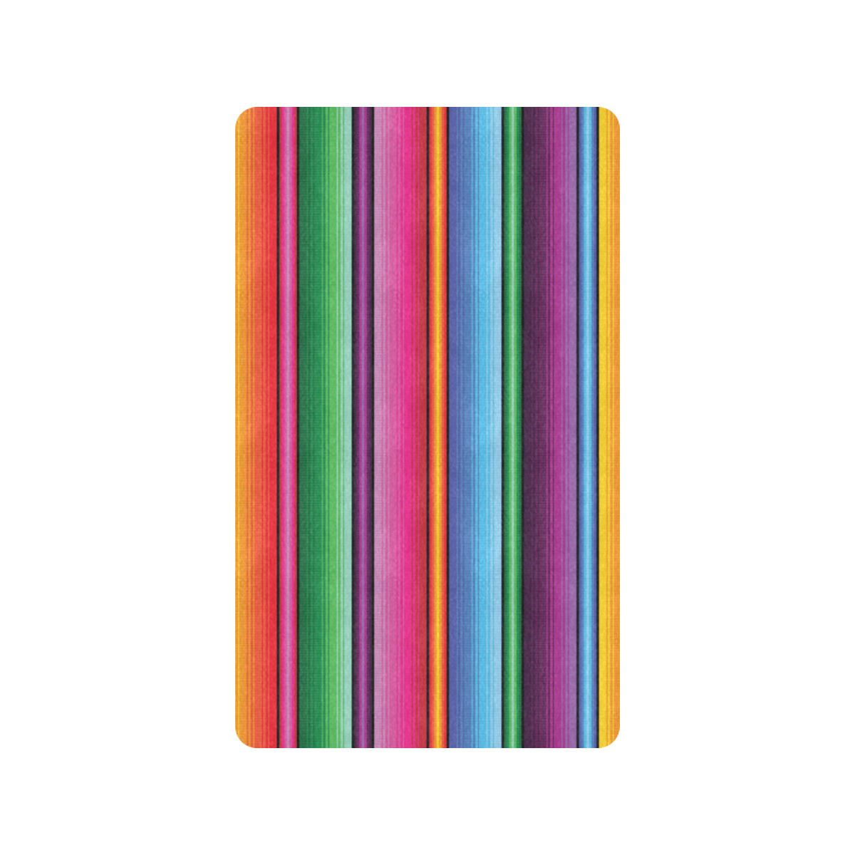 Mexican Blanket Colorful Print Pattern Rubber Doormat
