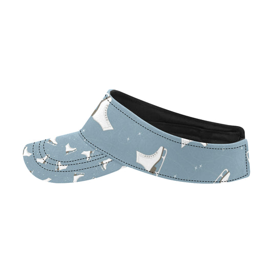 Ice Skate Pattern Print Design 02 Unisex Sun Visor