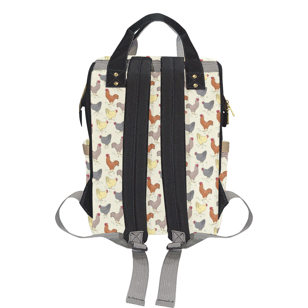 Chicken Pattern Print Design 05 Diaper Bag Backpack