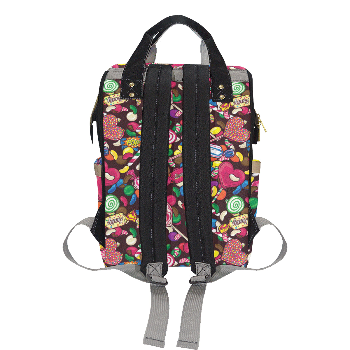 Candy Pattern Print Design CA02 Diaper Bag Backpack