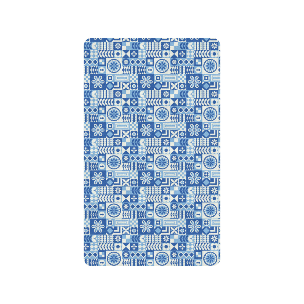 Swedish Print Pattern Rubber Doormat