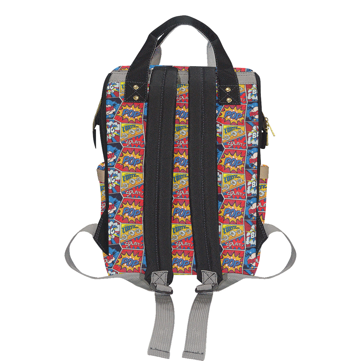 Comic Book Pattern Print Design 03 Diaper Bag Backpack