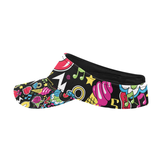Pop Art Pattern Print Design A04 Unisex Sun Visor