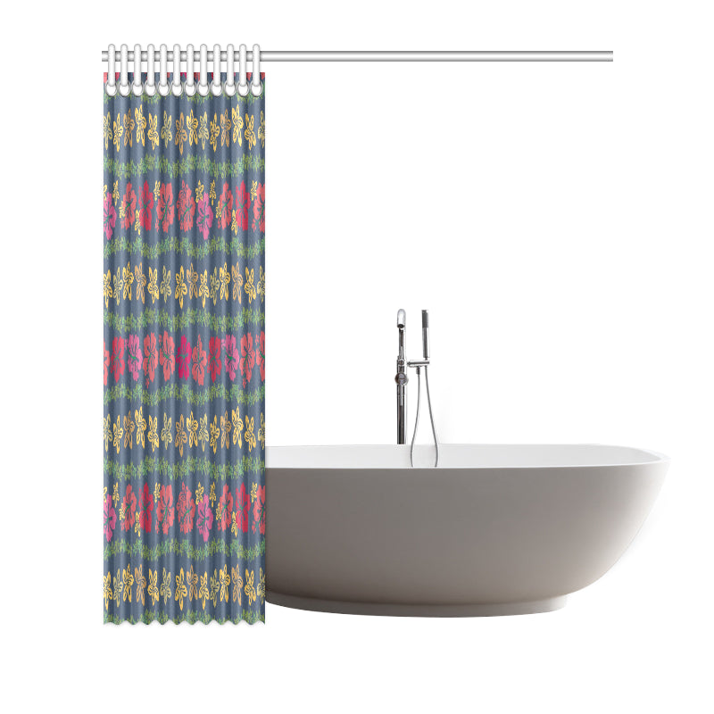 Hawaiian Themed Pattern Print Design H018 Shower Curtain