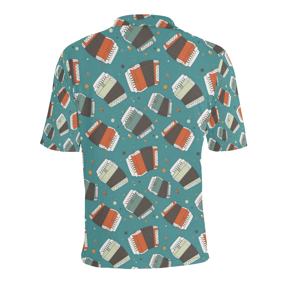 Accordion Pattern Print Design 02 Men Polo Shirt