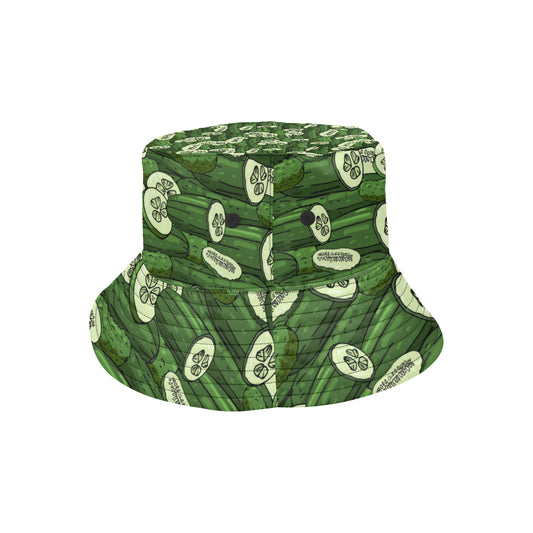 Cucumber Pattern Print Design CC01 Unisex Bucket Hat