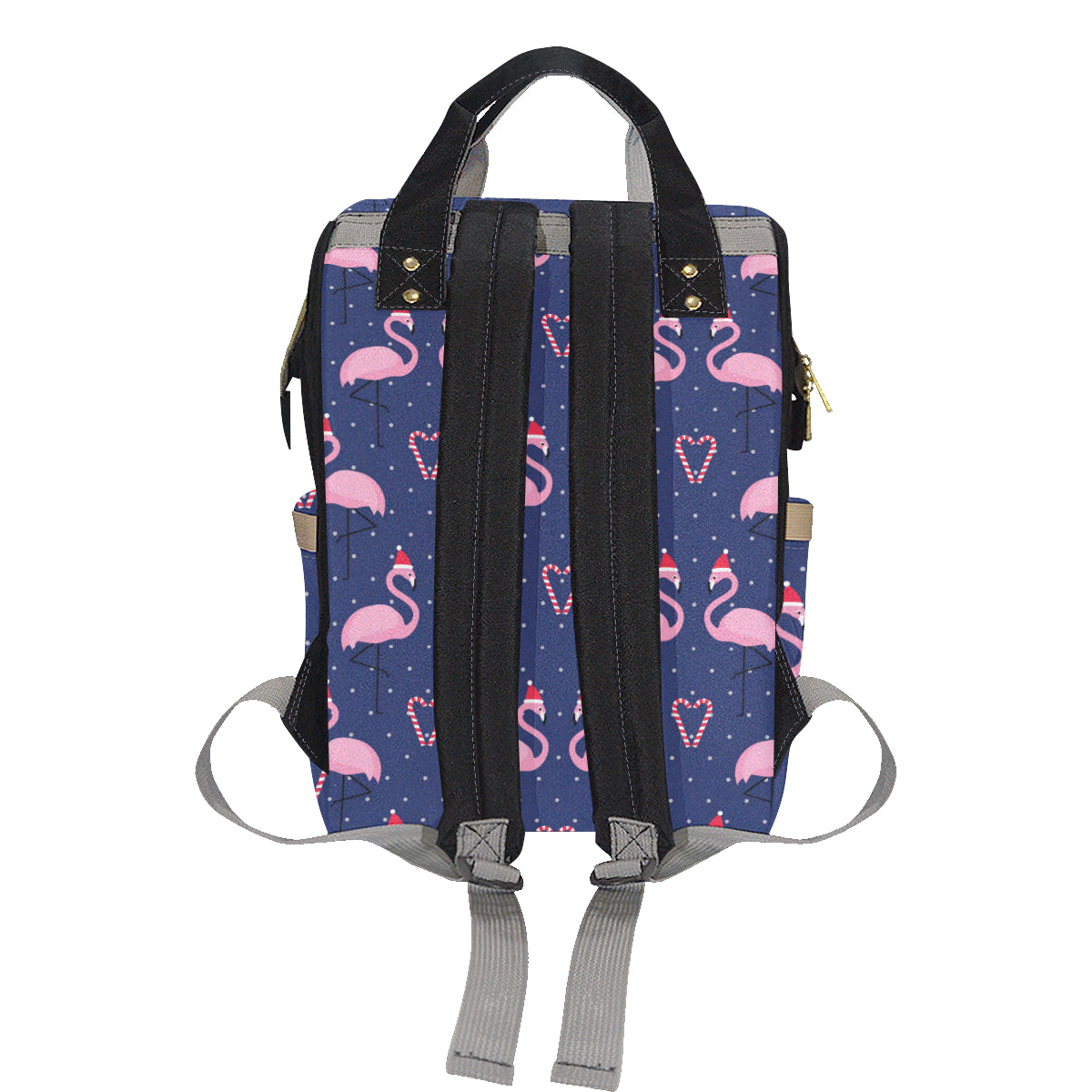 Flamingo Christmas Diaper Bag Backpack