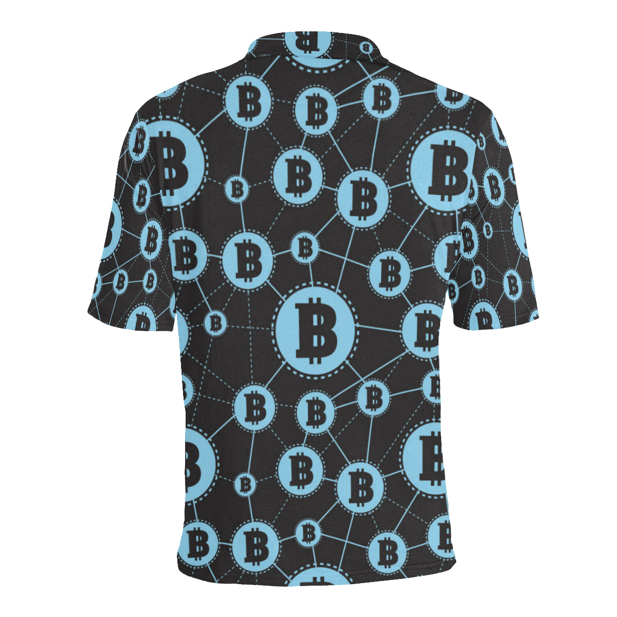 Cryptocurrency Pattern Print Design 02 Men Polo Shirt
