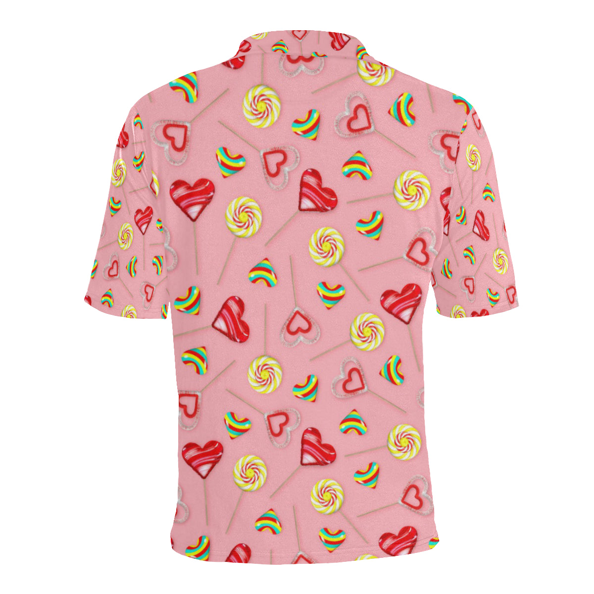 Lollipop Pattern Print Design LL05 Men Polo Shirt