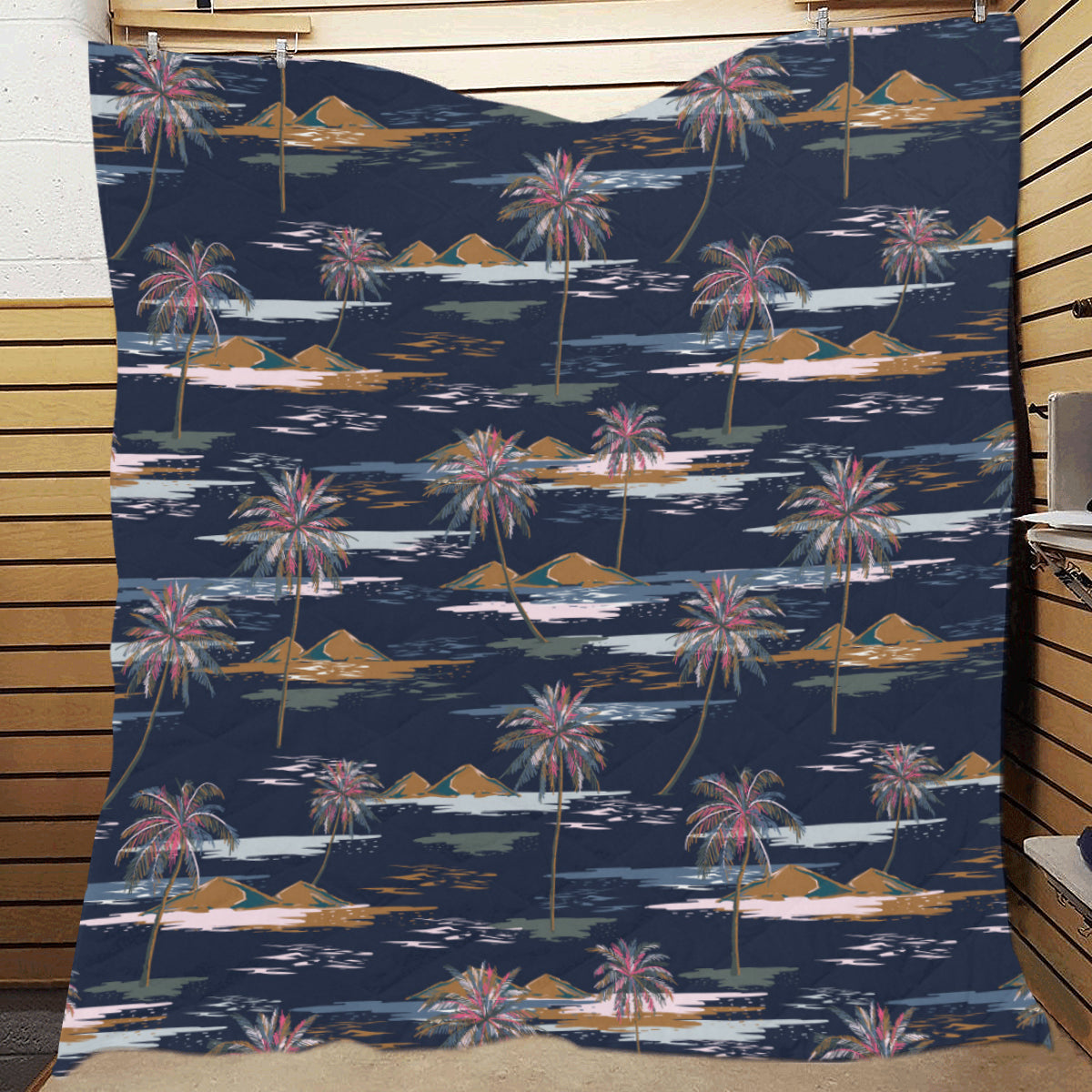 Pacific island Pattern Print Design A06 Premium Quilt