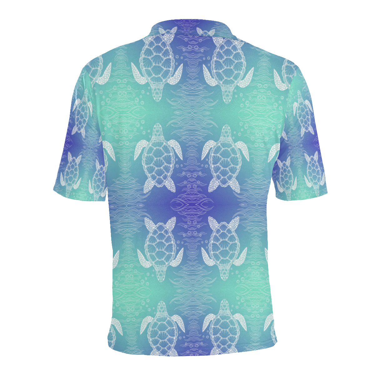 Sea Turtle Draw Men Polo Shirt