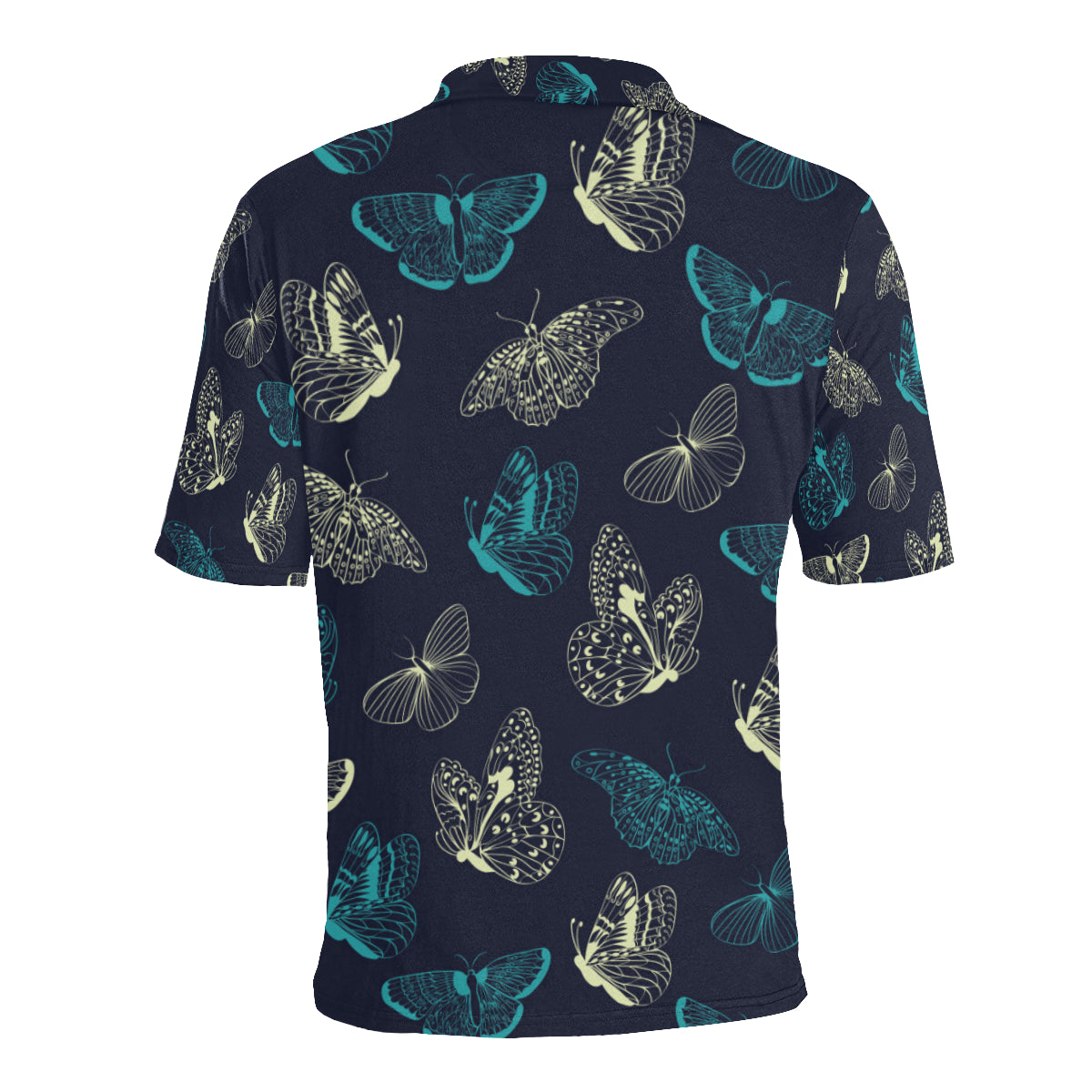 Monarch Butterfly Pattern Print Design 01 Men Polo Shirt