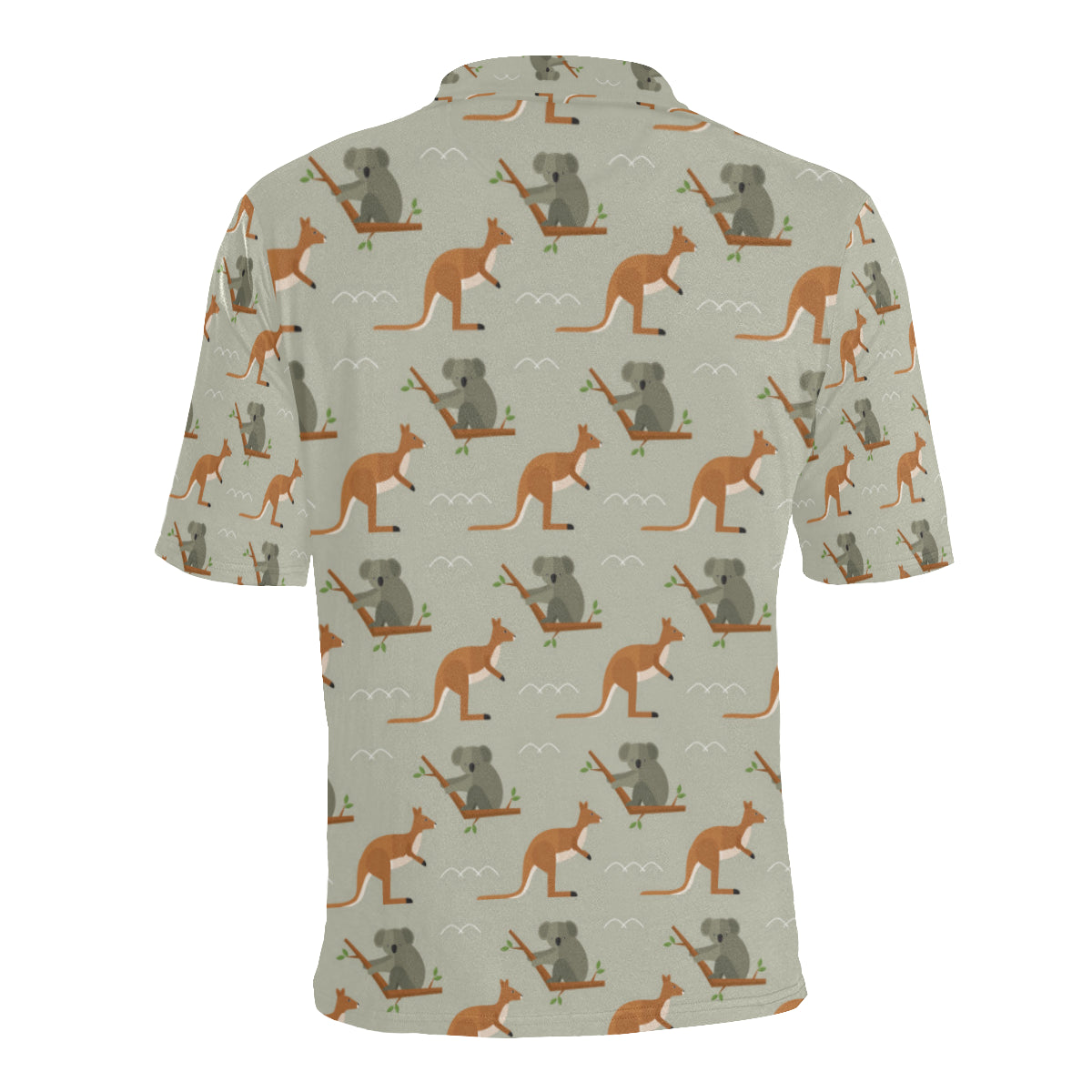 Koala Pattern Print Design 03 Men Polo Shirt