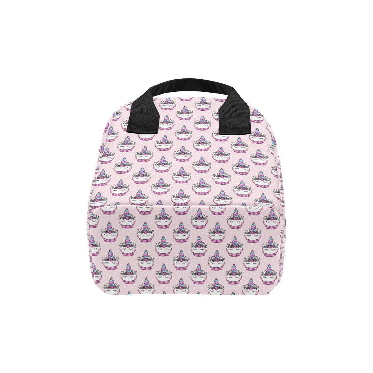 Cupcakes Unicorn Print Pattern Insulated Lunch Bag