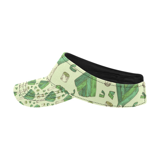 Leek Pattern Print Design 04 Unisex Sun Visor