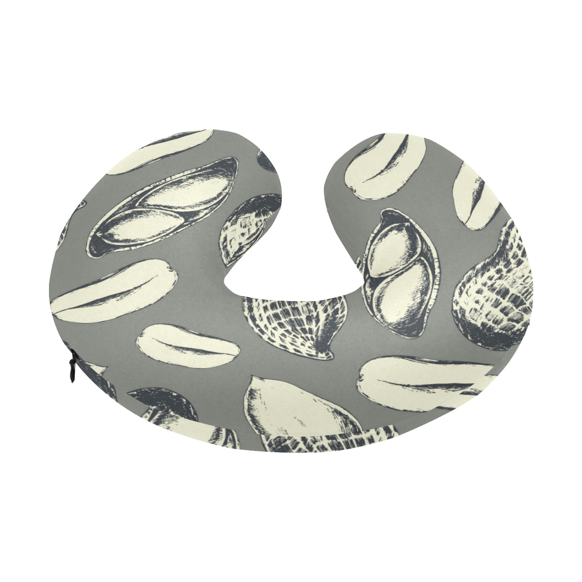 Peanut Pattern Print Design A01 U-Shaped Travel Neck Pillow