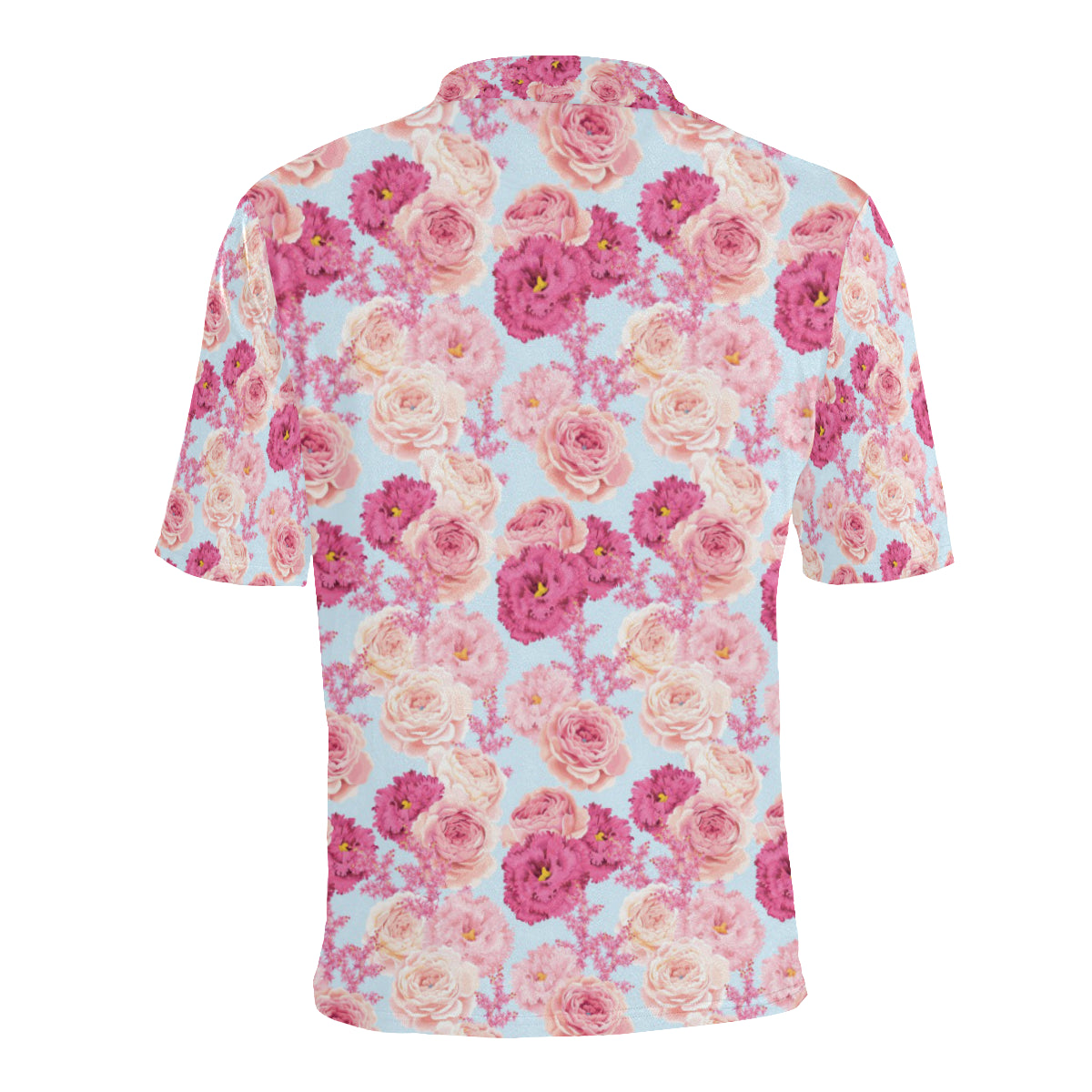 Lisianthus Pattern Print Design LT05 Men Polo Shirt
