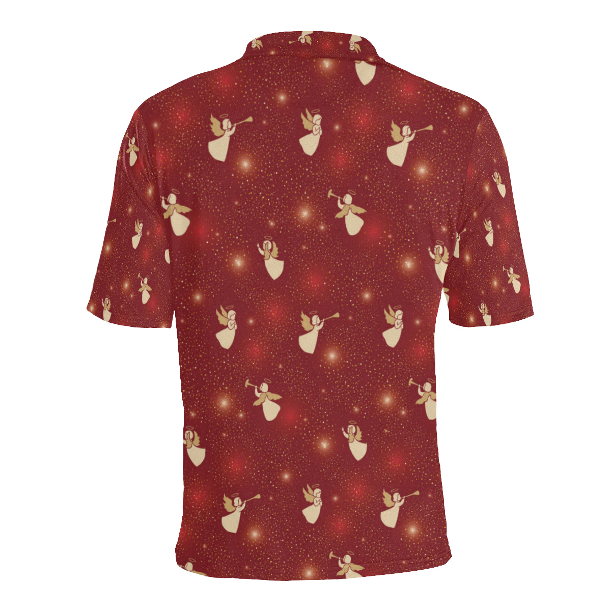 Angel Pattern Print Design 07 Men Polo Shirt