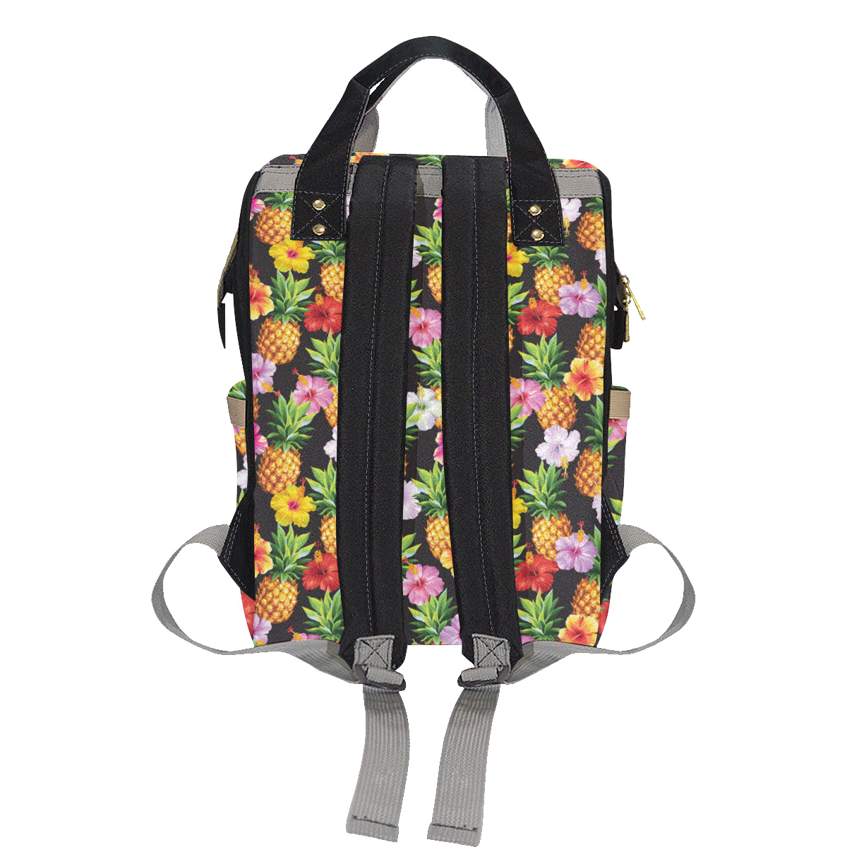 Pineapple Hibiscus Diaper Bag Backpack