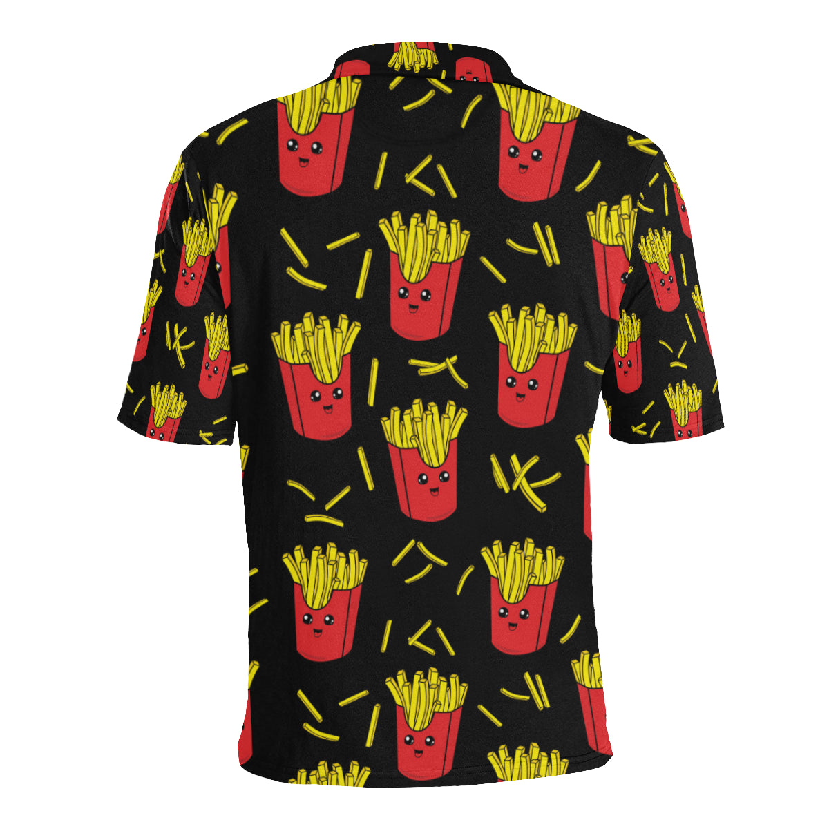French Fried Pattern Print Design 03 Men Polo Shirt