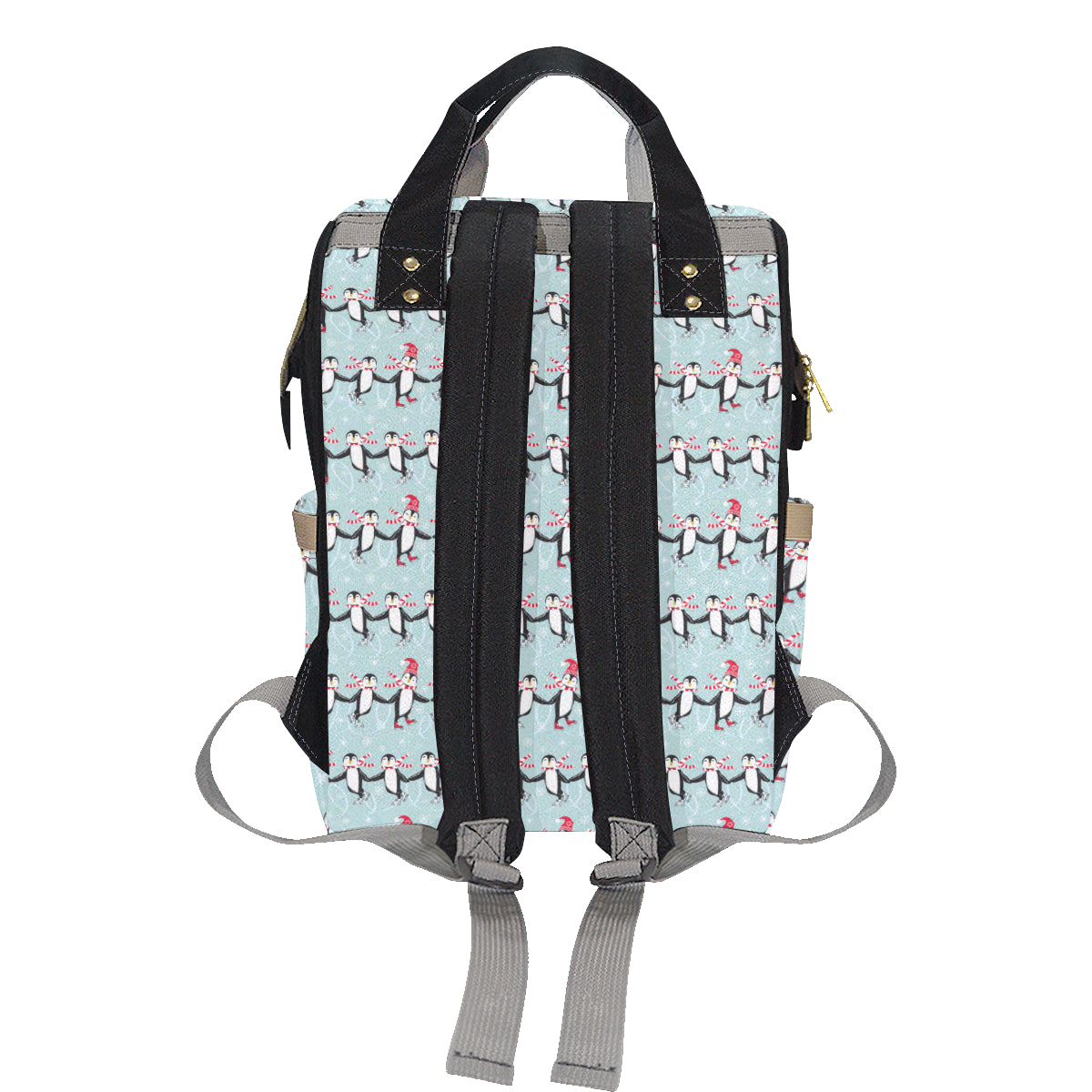Penguin Sking Design Diaper Bag Backpack