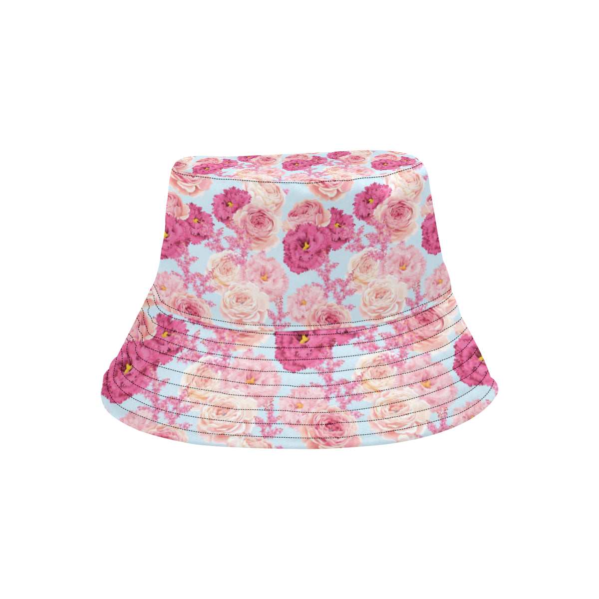 Lisianthus Pattern Print Design LT05 Unisex Bucket Hat