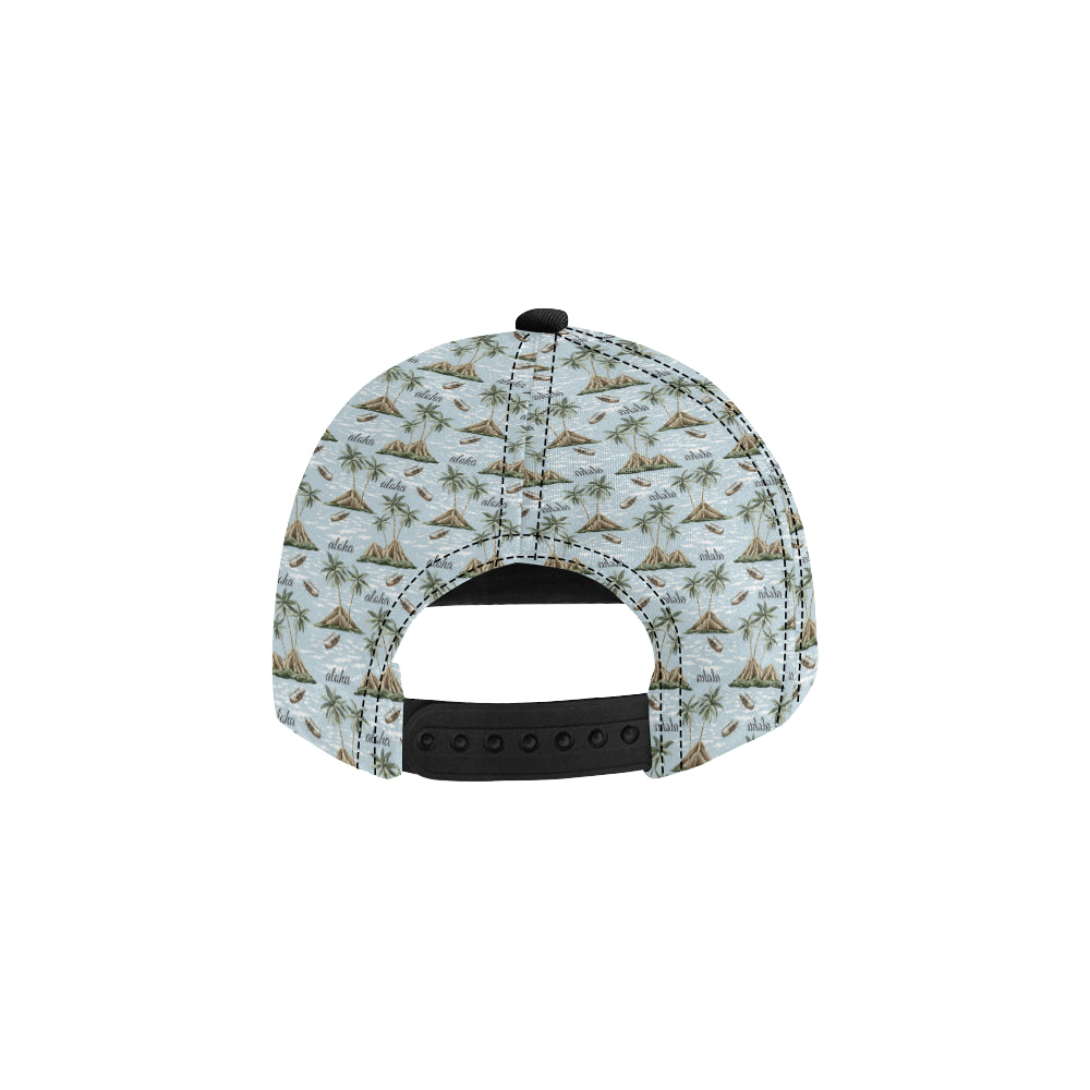 Aloha Hawaii island Design Themed Print Snapback Cap