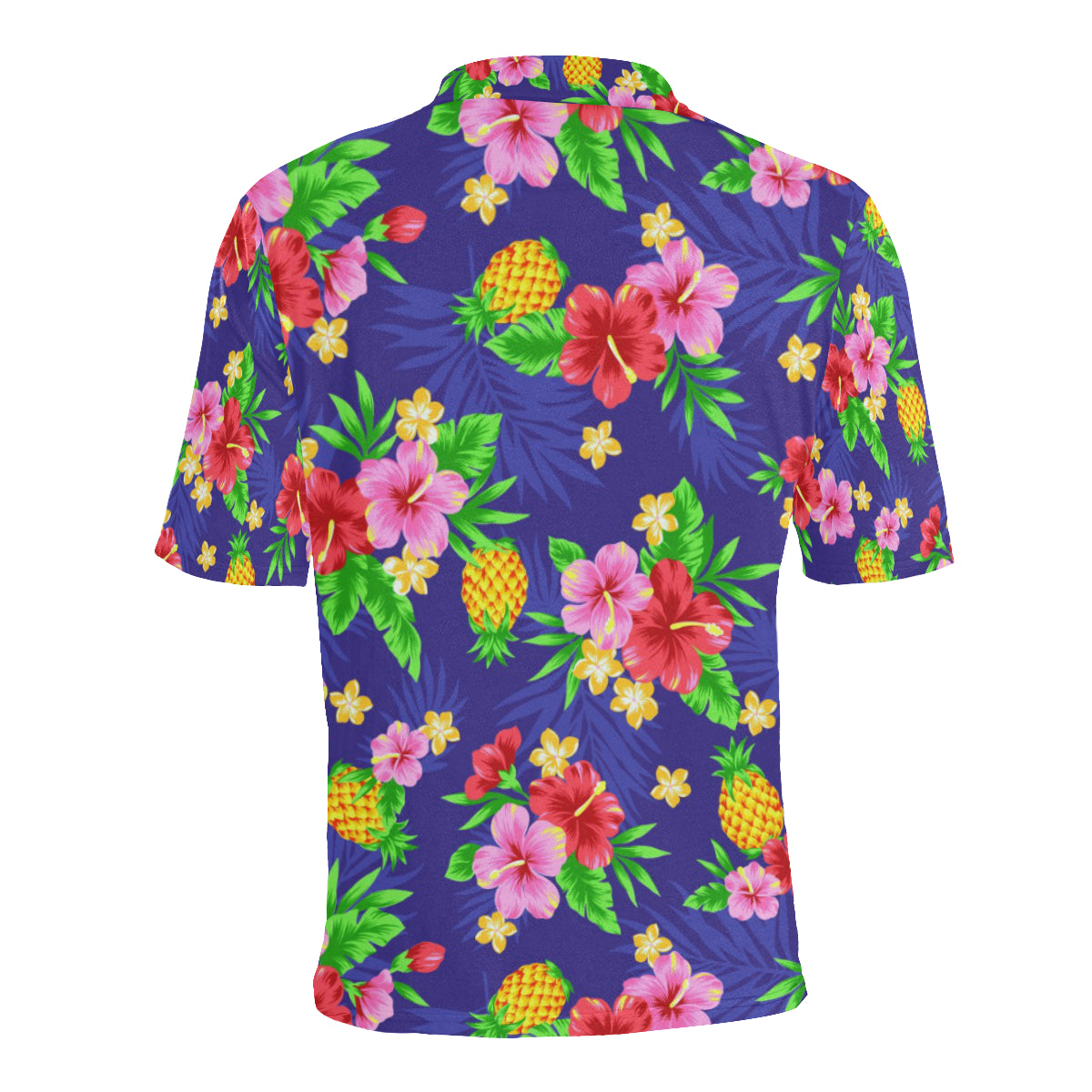 Hawaiian Themed Pattern Print Design H05 Men Polo Shirt