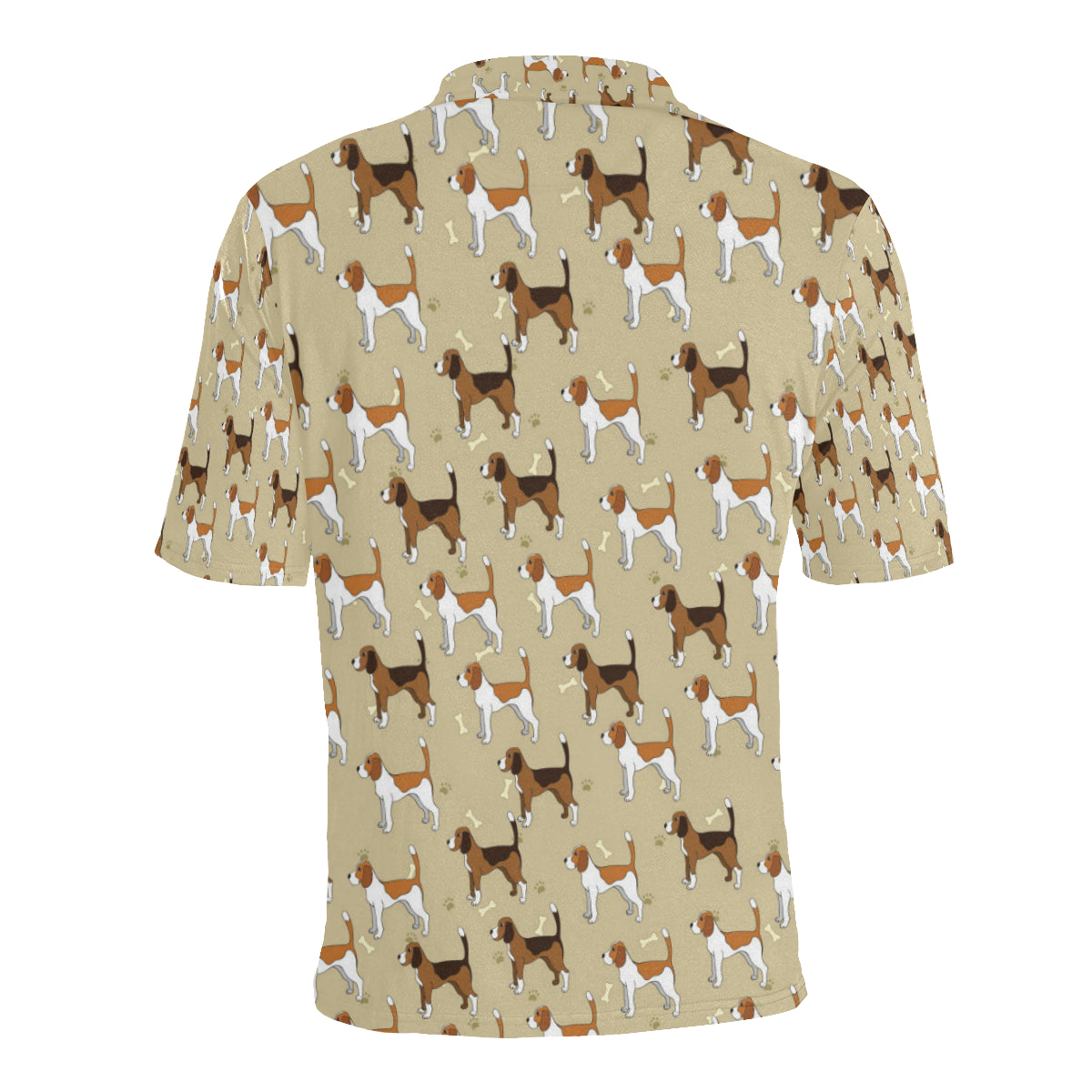 Beagle Pattern Print Design 01 Men Polo Shirt