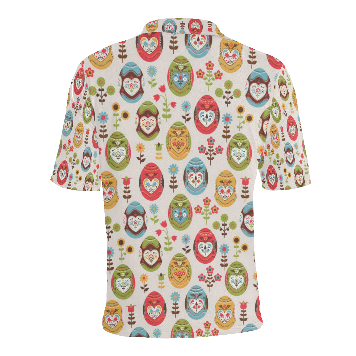 Easter Eggs Pattern Print Design RB011 Men Polo Shirt