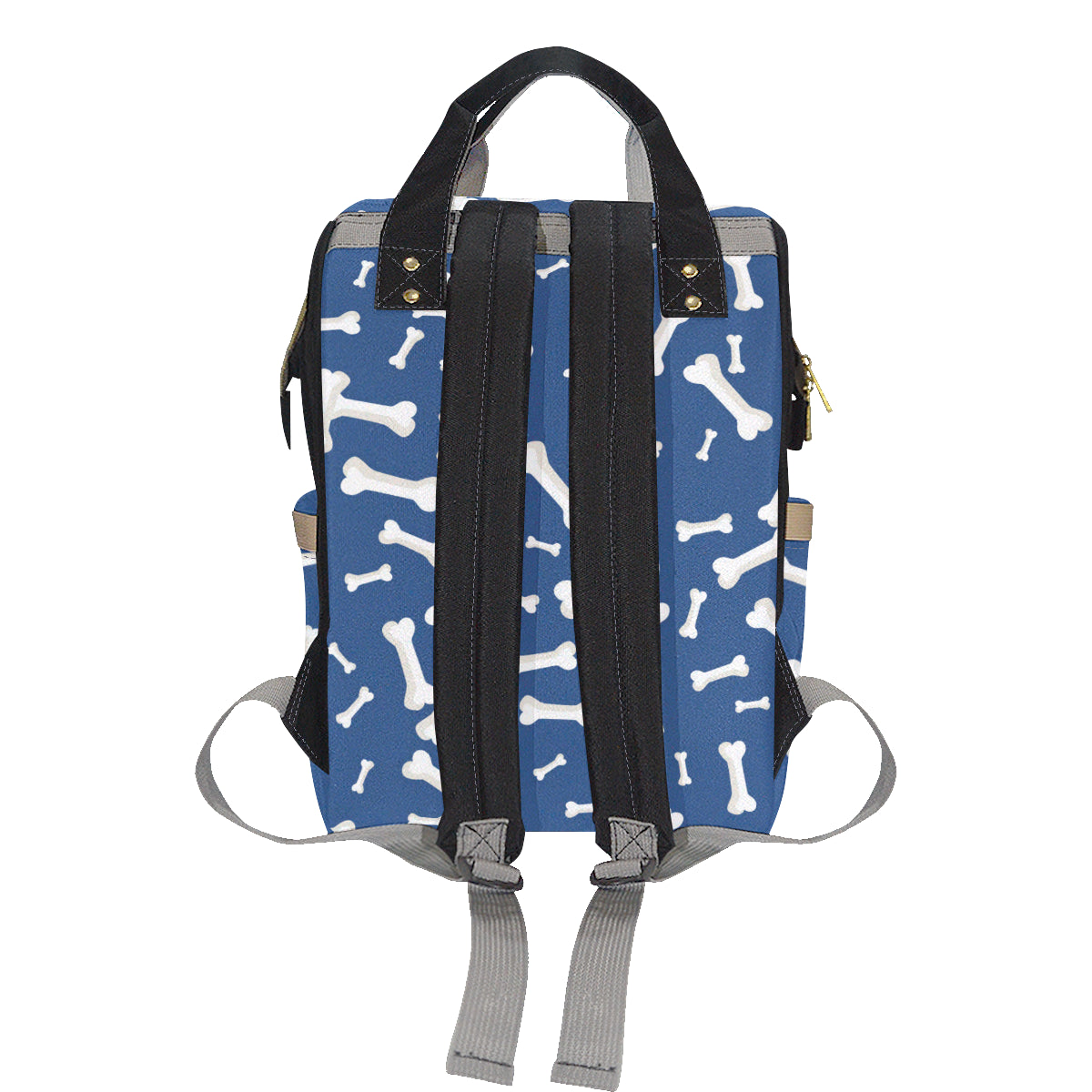 Dog Bone Pattern Print Design 03 Diaper Bag Backpack