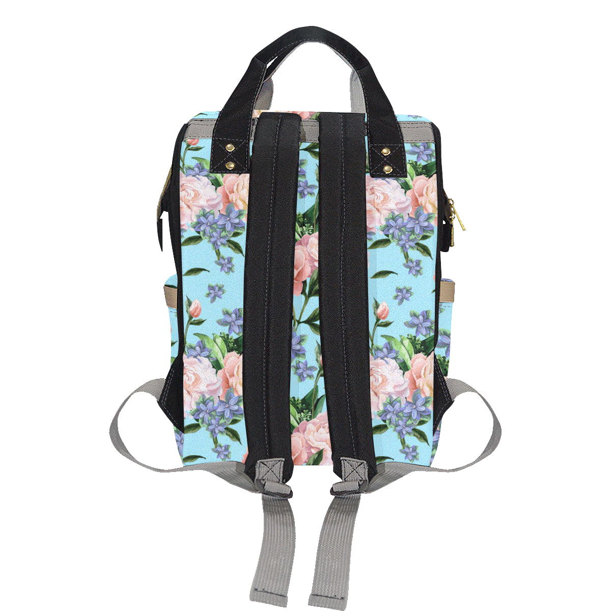 Peony Pattern Print Design PE02 Diaper Bag Backpack