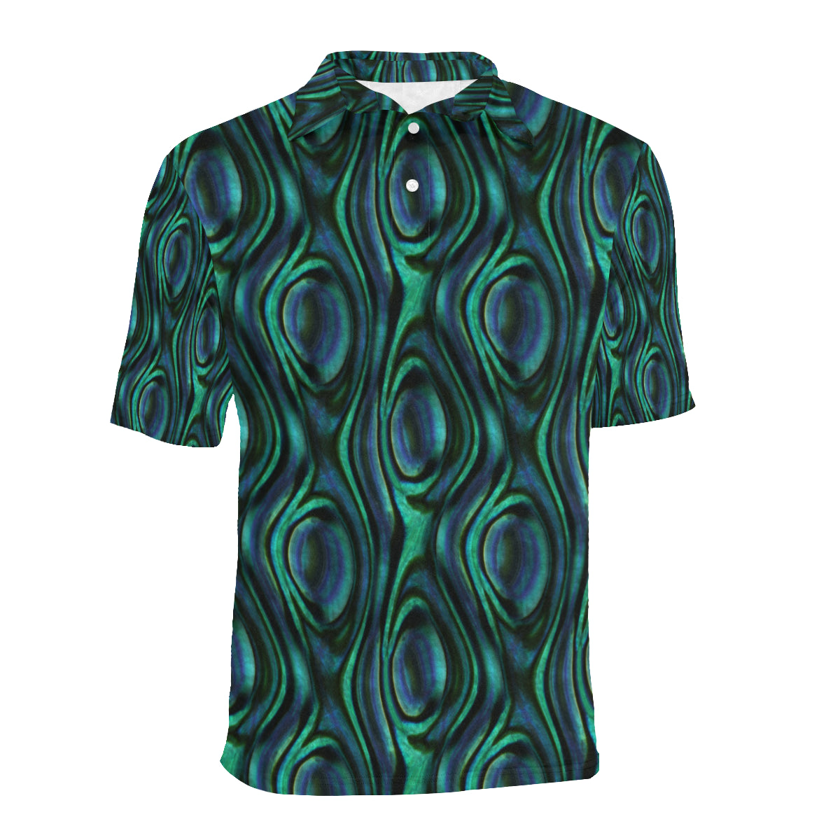 Abalone Pattern Print Design 01 Men Polo Shirt