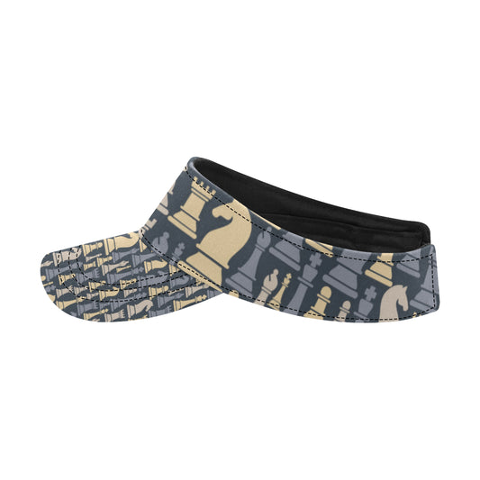 Chess Pattern Print Design 04 Unisex Sun Visor