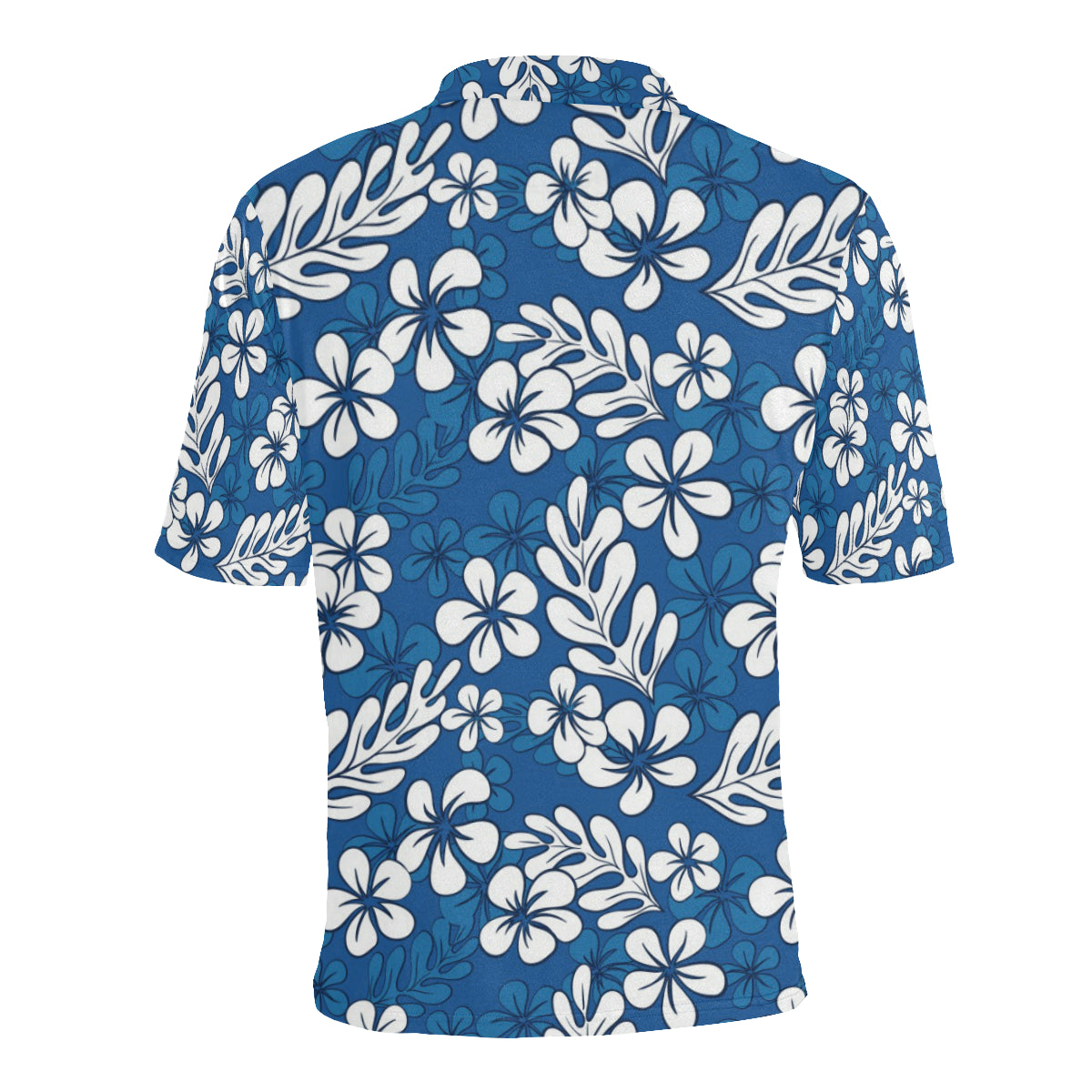 Plumeria Pattern Print Design PM015 Men Polo Shirt