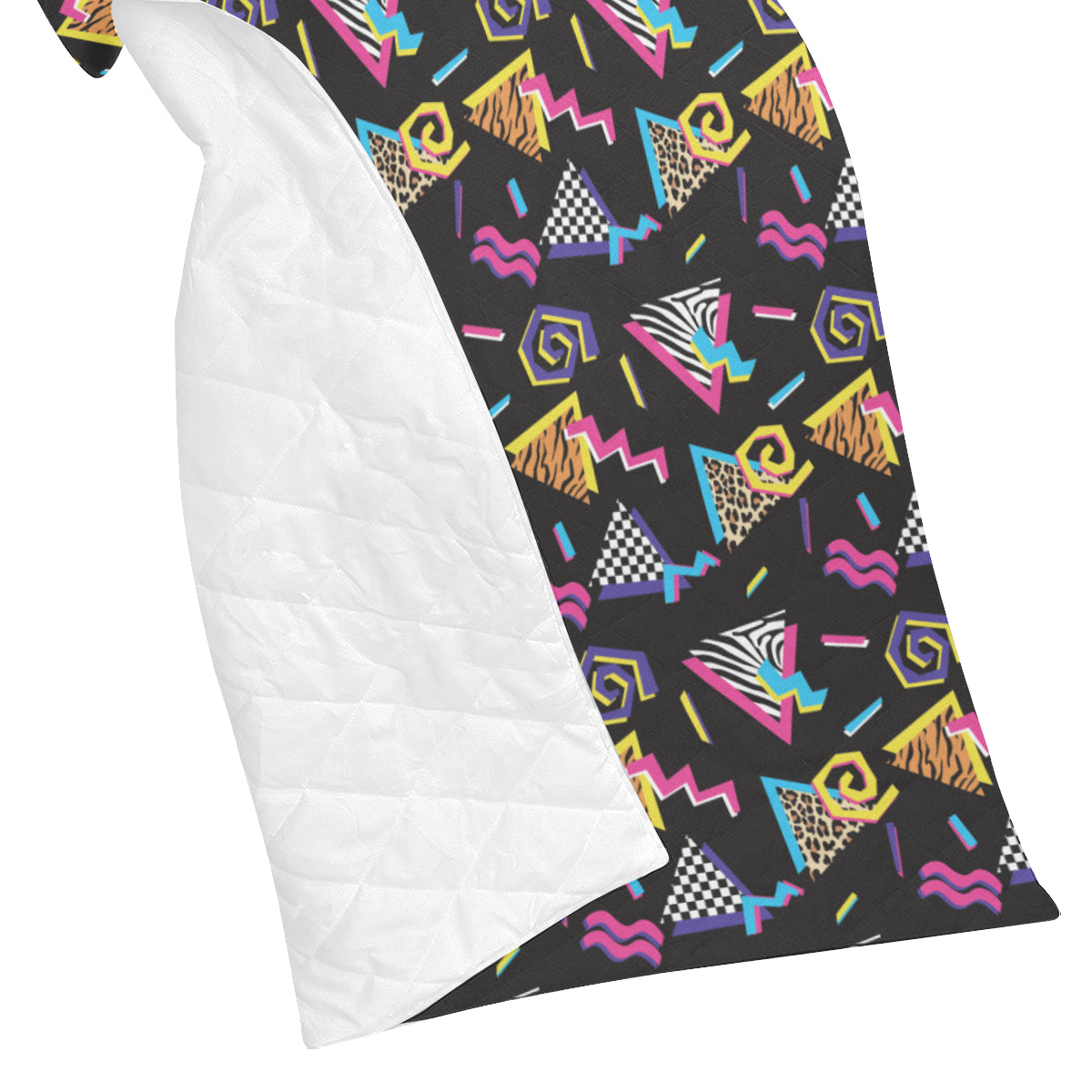 80s Pattern Print Design 3 Premium Quilt