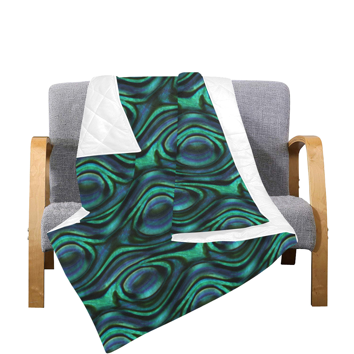 Abalone Pattern Print Design 01 Premium Quilt