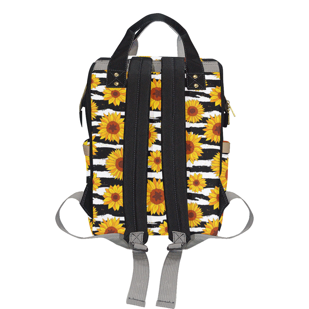 Sunflower Pattern Print Design SF010 Diaper Bag Backpack