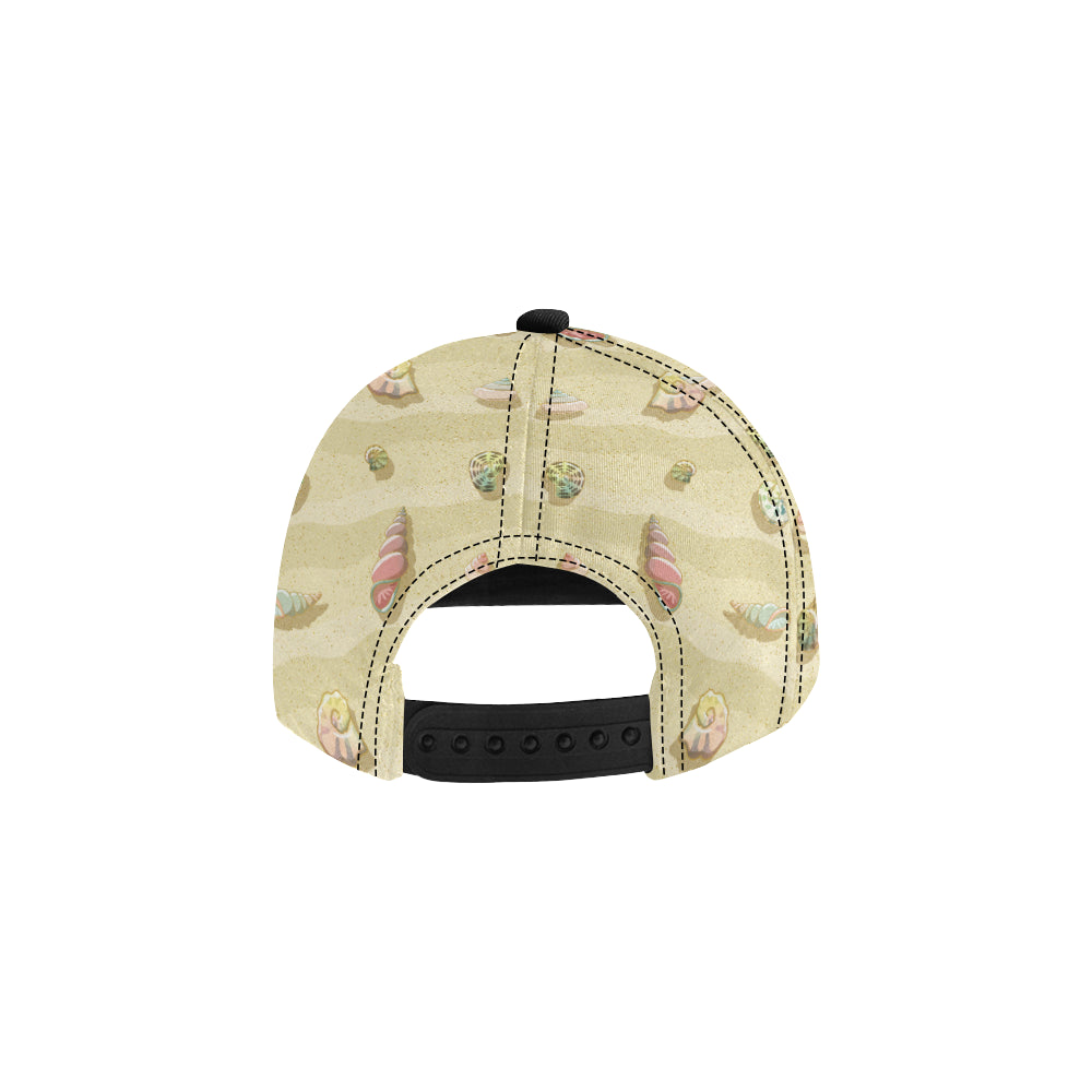 Beach with Seashell Theme Snapback Cap
