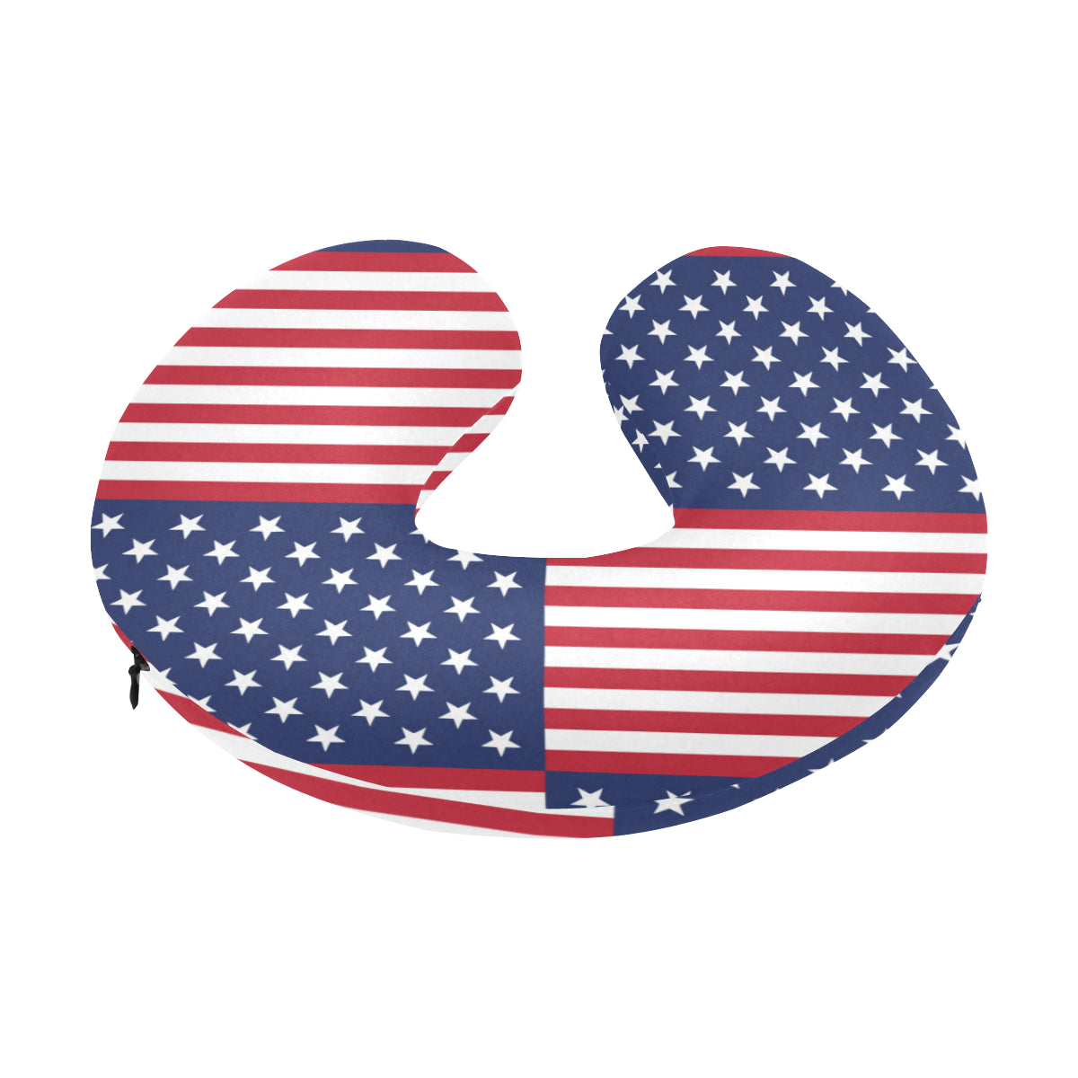 Patriotic US Flag Pattern Print Design A03 U-Shaped Travel Neck Pillow