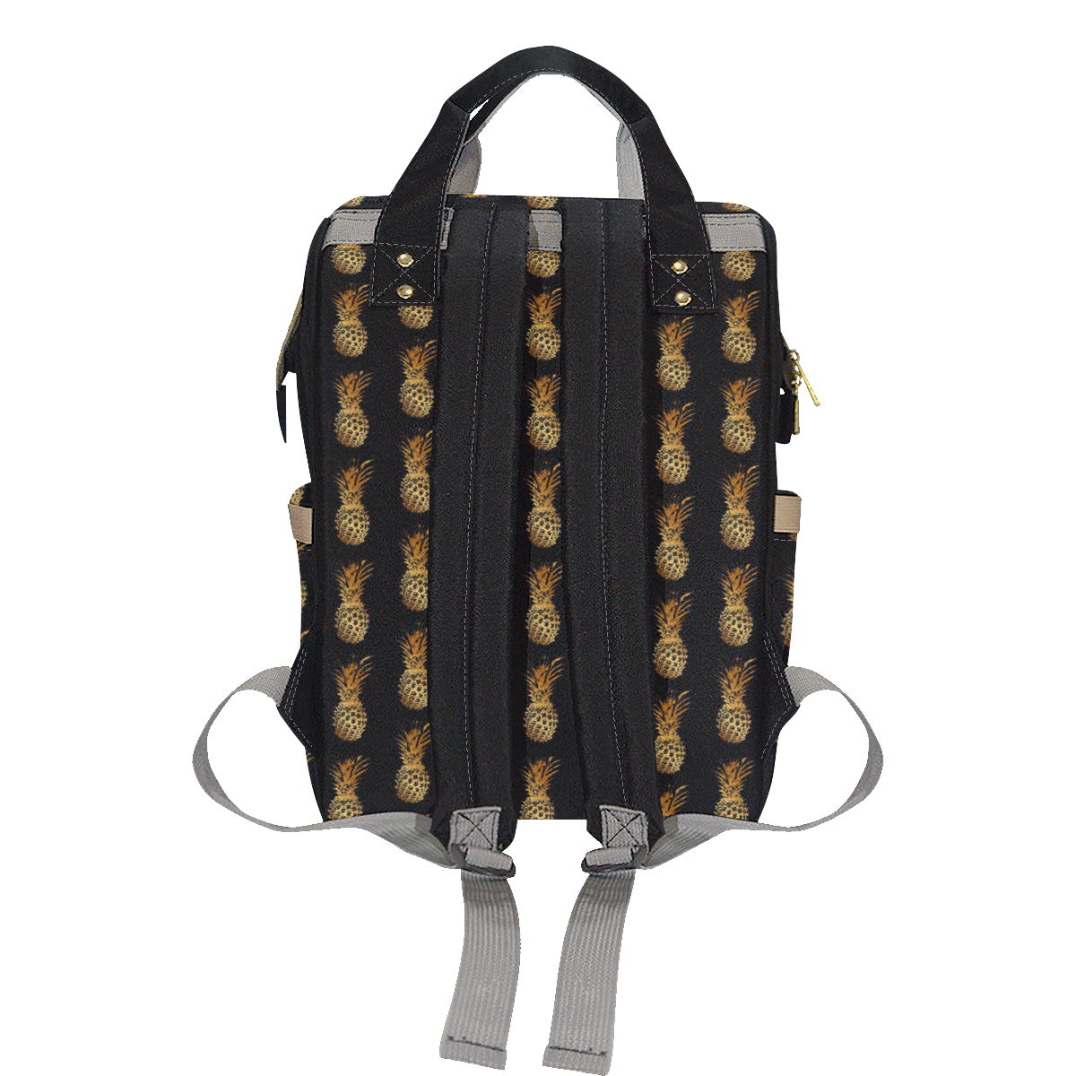 Pineapple Pattern Print Design A02 Diaper Bag Backpack