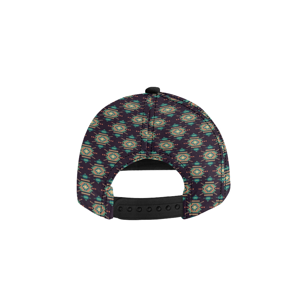Navajo Geometric Style Print Pattern Snapback Cap