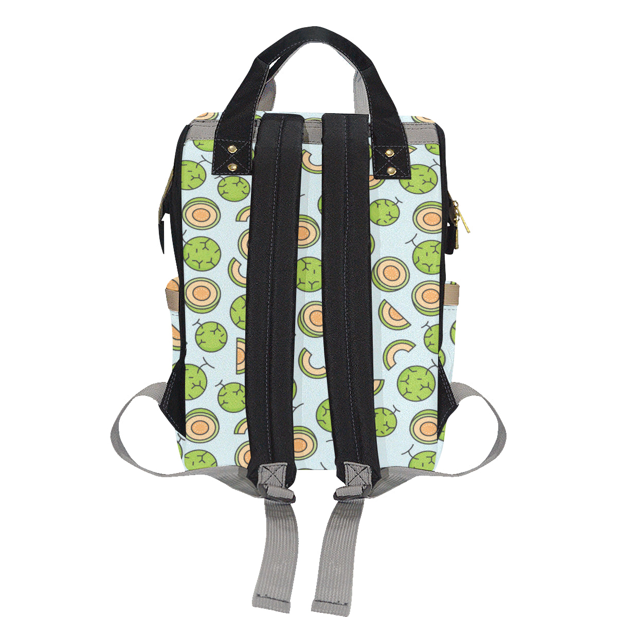 Cantaloupe Pattern Print Design 02 Diaper Bag Backpack